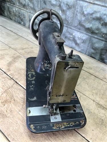 Sewing Machine - Antique Treadle Sewing Machine Head, Vintage Hand Crank Sewing Machine A, by The Old Grainery (antique, b...