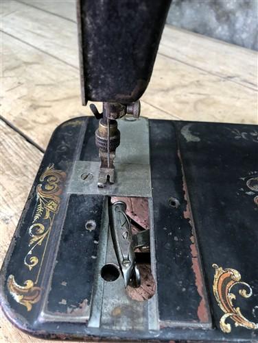 Sewing Machine - Antique Treadle Sewing Machine Head, Vintage Hand Crank Sewing Machine A, by The Old Grainery (antique, b...