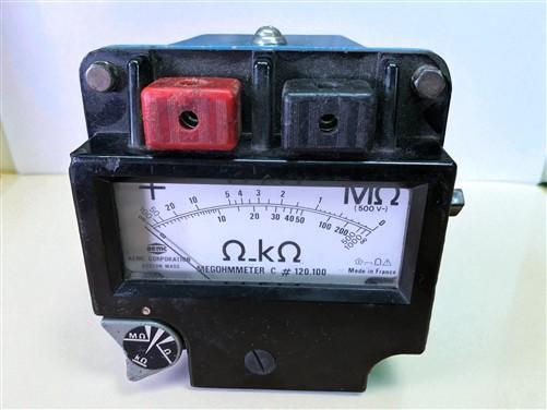 Ham Radio - Vintage AEMC Megohmmeter C #120.100, Hand Crank Tester, Vintage Ham Radio by The Old Grainery (aemc, aemc corp...