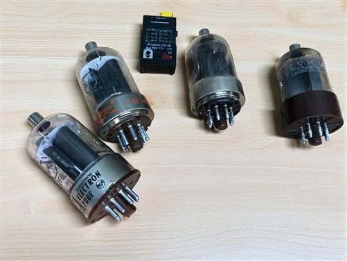 Ham Radio - 4 Vintage Ham Radio Tubes, RCA 6146 Westinghouse 6146 Matsushita S2001A, 6883, C by The Old Grainery (6146, 68...