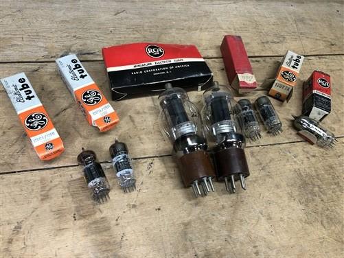 Lot of 7 Vintage Ham Radio Tubes, GE, Sylvania, Westinghouse,12BY7 12BY7A 12BYZA