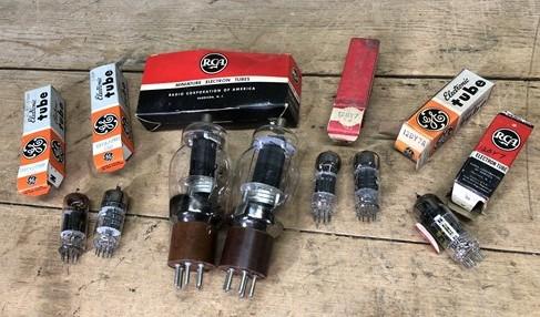 Lot of 7 Vintage Ham Radio Tubes, GE, Sylvania, Westinghouse,12BY7 12BY7A 12BYZA