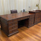 Desk - Drexel Heritage Executive Desk w/Matching File Cabinet, Vintage Office Furniture by The Old Grainery (Executive des...