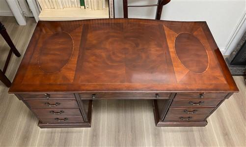 Desk - Drexel Heritage Executive Desk w/Matching File Cabinet, Vintage Office Furniture by The Old Grainery (Executive des...