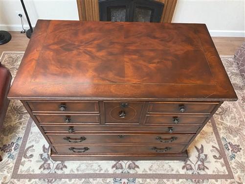 Desk - Drexel Heritage Executive Desk w/Matching File Cabinet, Vintage Office Furniture by The Old Grainery (Executive des...