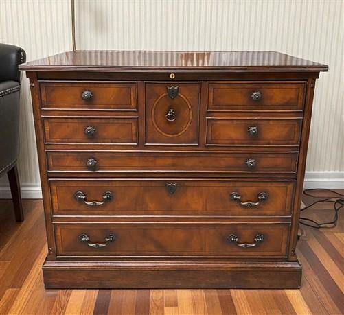 Desk - Drexel Heritage Executive Desk w/Matching File Cabinet, Vintage Office Furniture by The Old Grainery (Executive des...