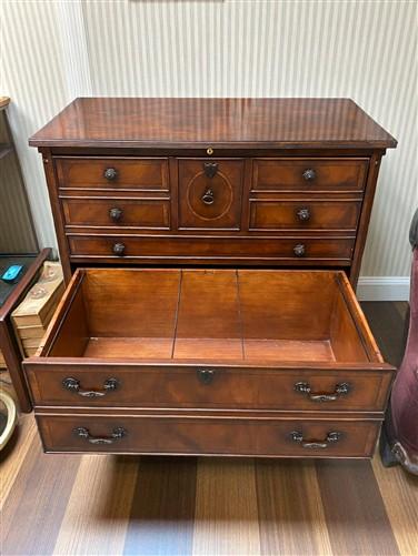Desk - Drexel Heritage Executive Desk w/Matching File Cabinet, Vintage Office Furniture by The Old Grainery (Executive des...