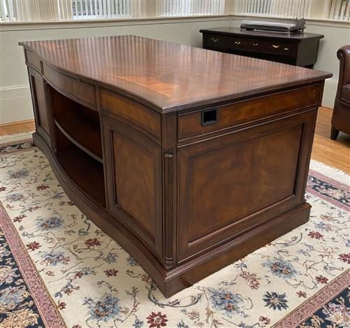 Drexel Heritage Executive Desk w/Matching File Cabinet, Vintage