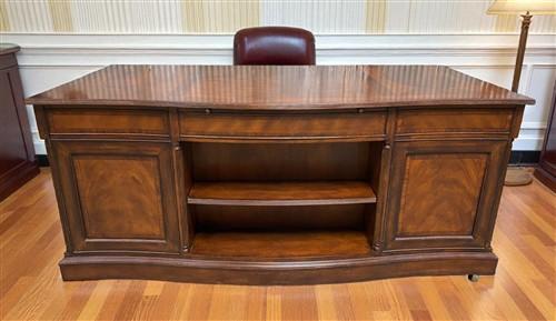 Desk - Drexel Heritage Executive Desk w/Matching File Cabinet, Vintage Office Furniture by The Old Grainery (Executive des...