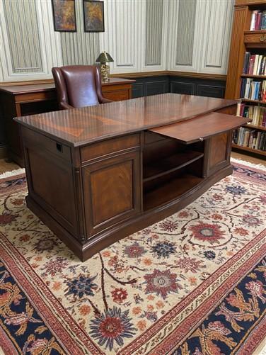Desk - Drexel Heritage Executive Desk w/Matching File Cabinet, Vintage Office Furniture by The Old Grainery (Executive des...