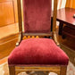 Chair - Pair of Vintage Eastlake Side Chairs, Carved Oak Wood with Red Velvet Upholstery by The Old Grainery (Eastlake, ho...