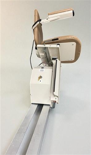 Chair Lift - Staying Home SL14 Stair Lift Chair with Rail, 350lb Capacity Rack & Pinion Drive by The Old Grainery (battery...