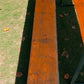 Vintage German Oktoberfest Beer Garden Table & Bench, Orange Outdoor Set A49