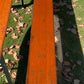 Vintage German Oktoberfest Beer Garden Table & Bench, Orange Outdoor Set A49