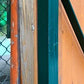 Vintage German Oktoberfest Beer Garden Table & Bench, Orange Outdoor Set A49