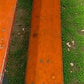 Table - Vintage German Oktoberfest Beer Garden Table & Bench, Orange Outdoor Set A53 by The Old Grainery (20 inches, 30 in...
