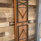 Table - Vintage German Oktoberfest Beer Garden Table & Bench, Orange Outdoor Set A54 by The Old Grainery (20 inches, 30 in...