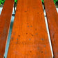Table - Vintage German Oktoberfest Beer Garden Table & Bench, Orange Outdoor Set A55 by The Old Grainery (20 inches, 30 in...
