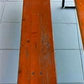 Table - Vintage German Oktoberfest Beer Garden Table & Bench, Orange Outdoor Set A55 by The Old Grainery (20 inches, 30 in...