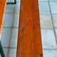Table - Vintage German Oktoberfest Beer Garden Table & Bench, Orange Outdoor Set A55 by The Old Grainery (20 inches, 30 in...