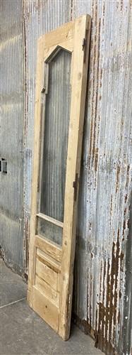 Antique French Single Door (21.75x87) 2 Pane Glass Door European Door, H159
