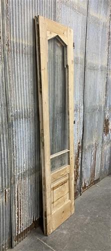 Antique French Single Door (21.75x87) 2 Pane Glass Door European Door, H159