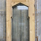 Antique French Single Door (21.75x87) 2 Pane Glass Door European Door, H159