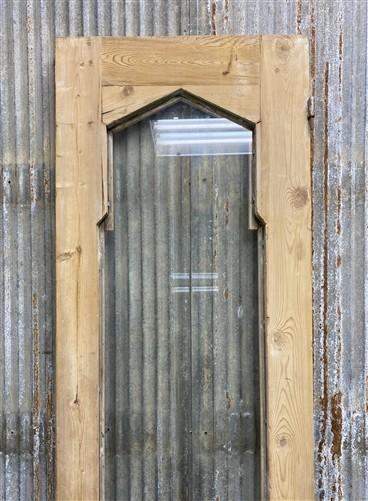 Antique French Single Door (21.75x87) 2 Pane Glass Door European Door, H159