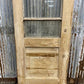 Antique French Single Door (21.75x87) 2 Pane Glass Door European Door, H159