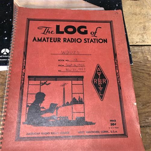 Lot of 8 Vintage Amateur Radio Station Log Books 1956–1992 ARRL Ham Radio Logs