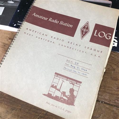 Lot of 8 Vintage Amateur Radio Station Log Books 1956–1992 ARRL Ham Radio Logs