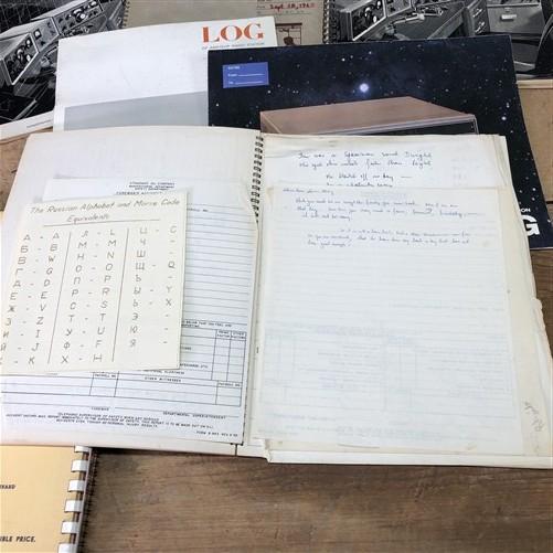 Lot of 8 Vintage Amateur Radio Station Log Books 1956–1992 ARRL Ham Radio Logs