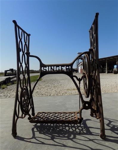 Treadle base - Antique Singer Cast Iron Sewing Machine Base Treadle Table Stand Industrial QV, by The Old Grainery (Antiqu...