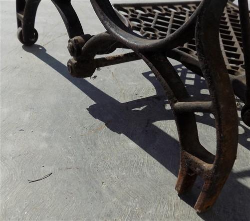 Treadle base - Treadle Sewing Machine, Cast Iron Base, Industrial Age Singer Steampunk QX, by The Old Grainery (base, cast...