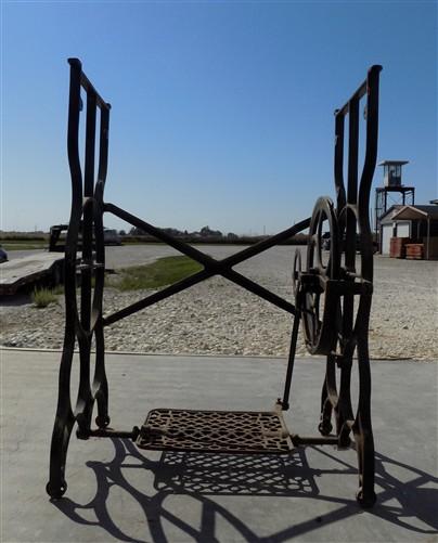 Treadle - Treadle Sewing Machine, Cast Iron Base, Industrial Age Singer Steampunk QY, by The Old Grainery (base, black, ca...