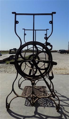 Treadle - Treadle Sewing Machine, Cast Iron Base, Industrial Age Singer Steampunk QY, by The Old Grainery (base, black, ca...