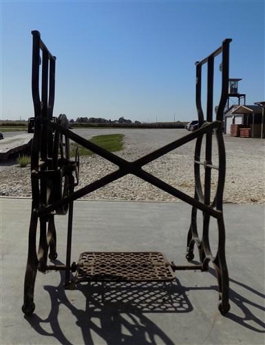 Treadle - Treadle Sewing Machine, Cast Iron Base, Industrial Age Singer Steampunk QY, by The Old Grainery (base, black, ca...