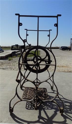 Treadle - Treadle Sewing Machine, Cast Iron Base, Industrial Age Singer Steampunk QY, by The Old Grainery (base, black, ca...