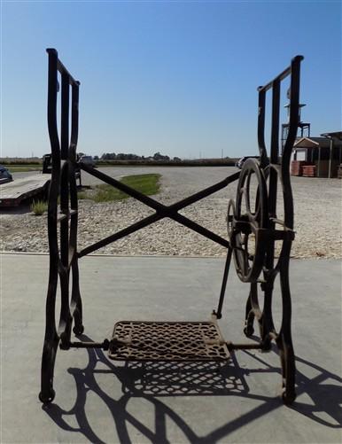 Treadle - Treadle Sewing Machine, Cast Iron Base, Industrial Age Singer Steampunk QY, by The Old Grainery (base, black, ca...