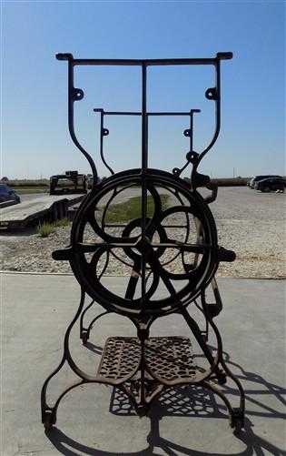 Treadle - Treadle Sewing Machine, Cast Iron Base, Industrial Age Singer Steampunk QY, by The Old Grainery (base, black, ca...