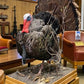 Full Body Wild Turkey Mount, Strutting Tom Turkey Taxidermy on Decorative Base