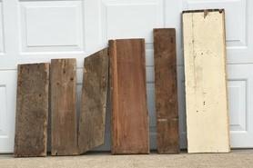 6 Barn Wood Reclaimed Planks, Wall Siding Panels, Weathered Rustic Lumber U