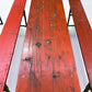 Table - Vintage German Oktoberfest Beer Garden Table & Bench, Orange Outdoor Set A57 by The Old Grainery (20 inches, 30 in...