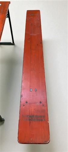Table - Vintage German Oktoberfest Beer Garden Table & Bench, Orange Outdoor Set A57 by The Old Grainery (20 inches, 30 in...