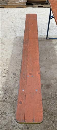 Table - Vintage German Oktoberfest Beer Garden Table & Bench, Orange Outdoor Set A59 by The Old Grainery (20 inches, 30 in...