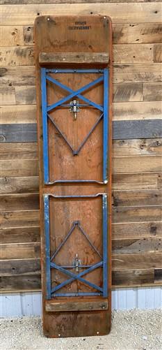 Table - Vintage German Oktoberfest Beer Garden Table & Bench, Orange Outdoor Set A59 by The Old Grainery (20 inches, 30 in...
