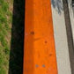 Table - Vintage German Oktoberfest Beer Garden Table & Bench, Orange Outdoor Set A60 by The Old Grainery (20 inches, 30 in...