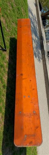 Table - Vintage German Oktoberfest Beer Garden Table & Bench, Orange Outdoor Set A60 by The Old Grainery (20 inches, 30 in...