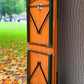 Table - Vintage German Oktoberfest Beer Garden Table & Bench, Orange Outdoor Set A60 by The Old Grainery (20 inches, 30 in...