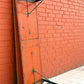 Vintage German Oktoberfest Beer Garden Table & Bench, Orange Outdoor Set A61